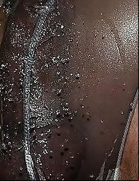 Black transsexual in thong